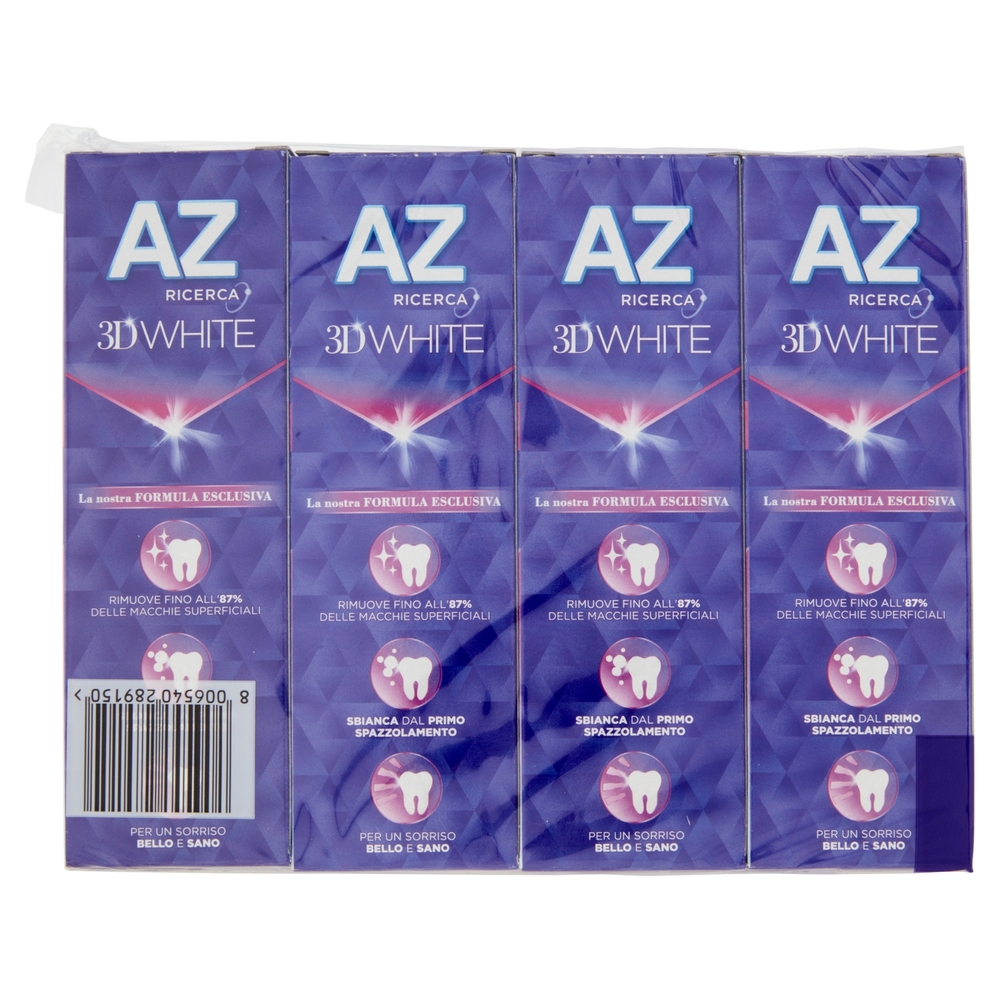 AZ Dentifricio 3D White Ultra White 4x65 ml